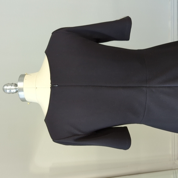 Bailey 44 Crossword Sheath Dress Black White M business preppy classic basic - Picture 4 of 8